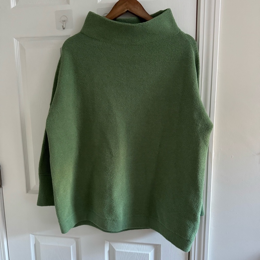 FREE PEOPLE Ottoman Slouchy Tunic Sea Fern Green Size Small - Picture 5 of 13